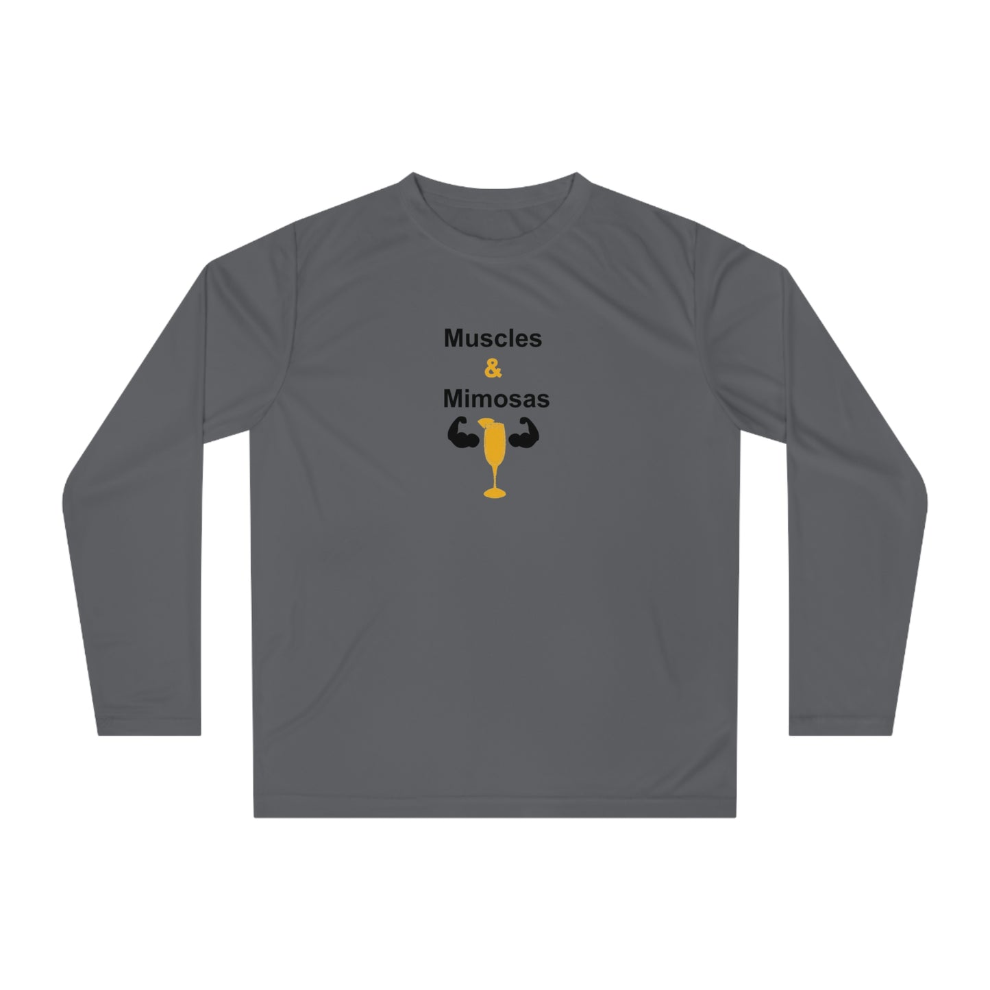 Muscles and Mimosas Performance Long Sleeve Shirt
