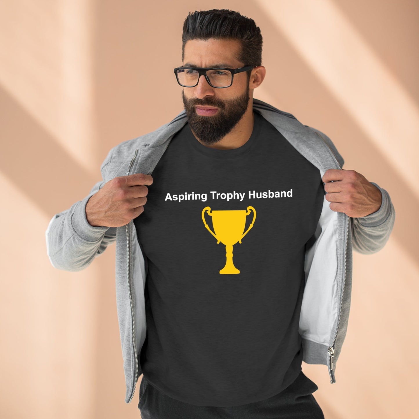 Aspiring Trophy Husband Unisex Premium Crewneck Sweatshirt