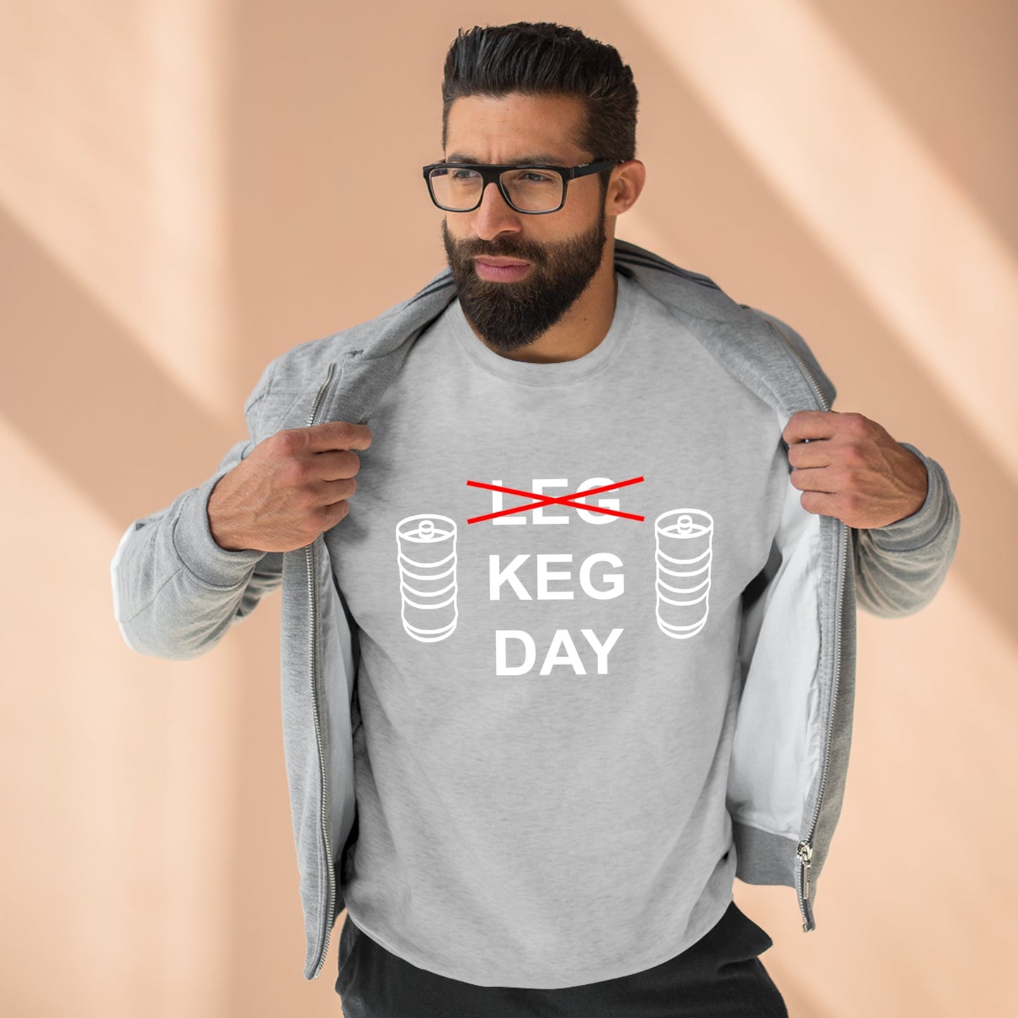 Keg Day Unisex Premium Crewneck Sweatshirt